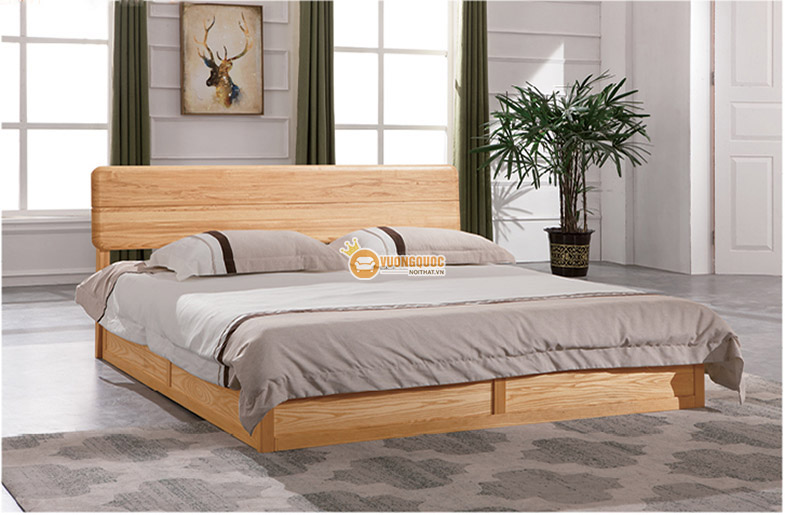 Bộ phòng ngủ gỗ đẹp thiết kế đơn giản mộc mạc CGN5A105-5